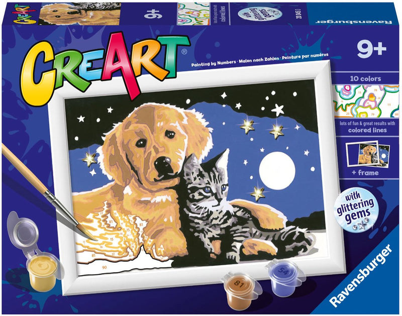 Load image into Gallery viewer, Ravensburger creart stargazing sweetness - schilderen op nummer voor kinderen
