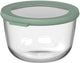 Mepal glazen vershouddoos rond cirqula - 1000 ml - glazen vershoudbakjes - hittebestendig tot 550 °c. zonder deksel - meal prep bakjes - nordic sage