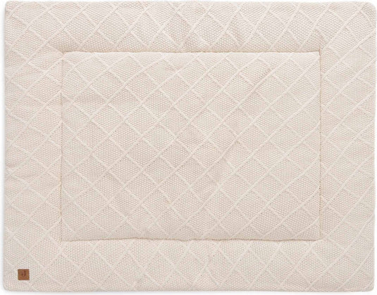 Jollein boxkleed 75x95cm check knit oatmeal