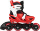 Nijdam skeelers - verstelbaar - kinderen - red racer - rood - maat 37-40