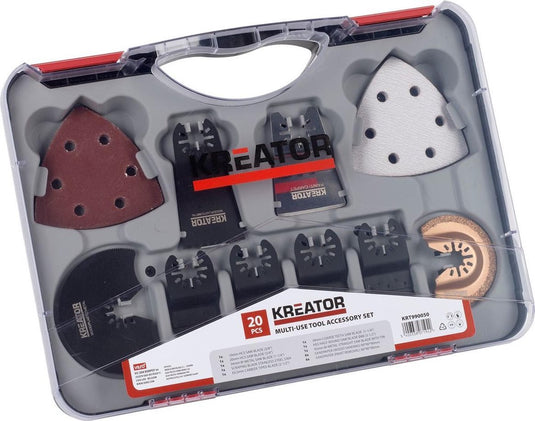 Kreator krt990050 accessoireset multitool - oscillerend -20 accessoires