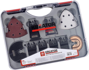 Kreator krt990050 accessoireset multitool - oscillerend -20 accessoires