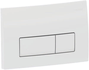 Geberit delta50 bedieningsplaat - 2-toets spoeling - rechthoekige knoppen - alpien wit