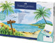 Faber-castell waterverf faber castell box 12 kleuren en waterpenseel - fc-169714