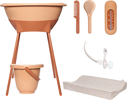 Luma badset met aankleedkussen spiced copper