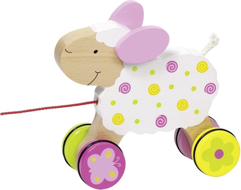 Load image into Gallery viewer, Goki houten trekdier schaap
