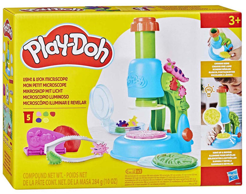 Load image into Gallery viewer, Play-doh microscoop met licht speelset - boetseerklei - 5 potjes - knutselen voor kinderen
