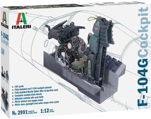 Italeri modelbouwpakket vliegtuigen - 2991 f-104 g cockpit plastic - 1:12 - modelbouw