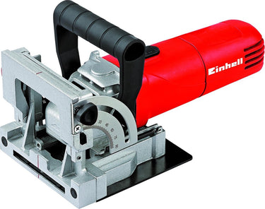 Einhell lamellendeuvelfrees tc-bj 900 - 860 w - 11.000 t min - ø100x22x3,8 mm - max. freesdiepte: 14 mm - hoekinstellingen: 0°-90° - incl. stofzak