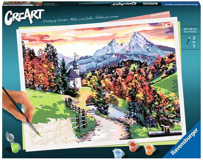 Afbeelding laden in galerijviewer, Ravensburger creart schilderen op nummer - beautiful bavaria
