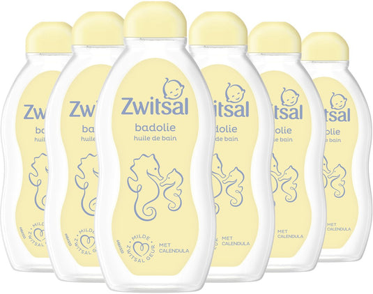 Zwitsal - badolie - baby - 6 x 200 ml