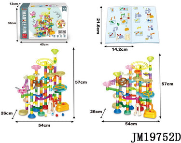 Amuuso marble race game 150pcs 15 glass ball+15 plastic ball + 30 luminous ball.
