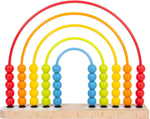 Small foot - houten motoriekspiraal regenboog