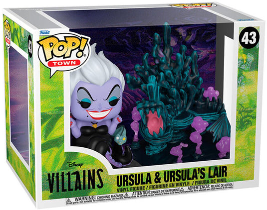 Funko disney villains pop! town vinyl figure ursula's lair