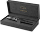Parker ingenuity vulpen | core-collectie | zwart met chroomafwerking | fijne punt | zwarte inkt | geschenkdoos