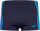 Speedo solid splice aquashort heren - strakke zwemshort heren - chloorbestendige zwemboxer heren - sportzwembroek heren met trekkoord - marine blauw - s