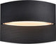 Lutec lotus - led wandlamp voor buiten - up down - premium aluminium - 580lm - 3000k warm wit licht - ip54 extra weerbestendig - mat zwart