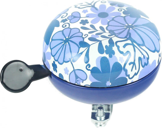 Widek bel Ding Dong delfts blauw bloem op kaart