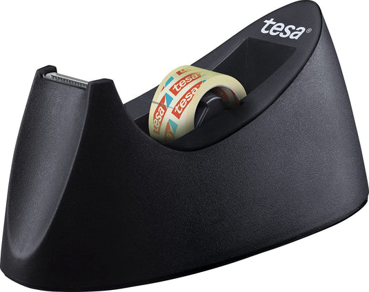 Tesa plakbandhouder film curve zwart incl. plakfolierol 33 m x 19 mm
