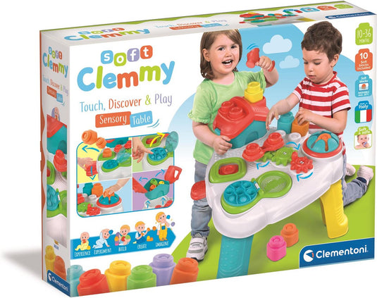 Clementoni soft clemmy - touch play sensory table - speeltafel - activiteiten tafel - 10-36 maanden
