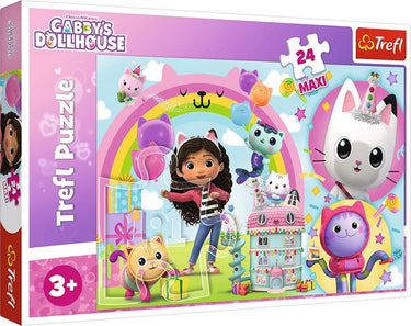 Trefl happy gabby universal gabby's poppenhuis 24 maxi stukjes legpuzzel - 24 stukjes - vanaf 3 jaar