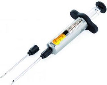 Gefu bbq marinadespuit - rvs marinade injector - voor vlees gevogelte