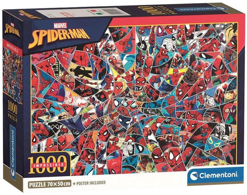 Load image into Gallery viewer, Clementoni legpuzzel onmogelijke marvel spiderman - 1000st.
