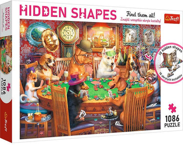 Trefl puzzel 1000 stukjes hidden shapes - game night legpuzzel.