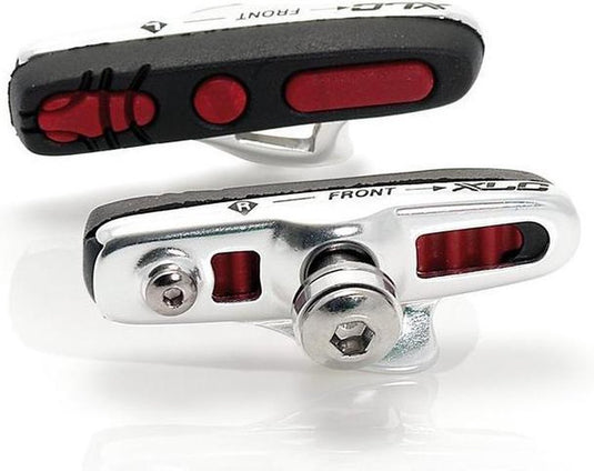 Xlc bs-r04 race remblokjes - campagnolo - set van 4 stuks - 55mm - zwart rood