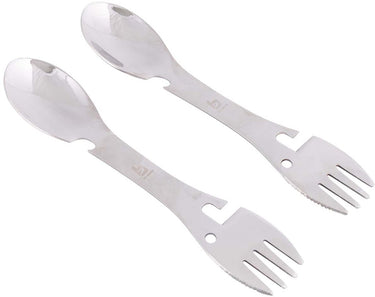 Bo-camp - spork - rvs - 2 stuks