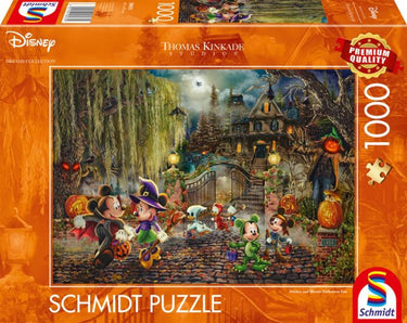 999games schmidt puzzel - disney, mickey minnie halloween fun - thomas kinkade studios collectie - 1000 stukjes