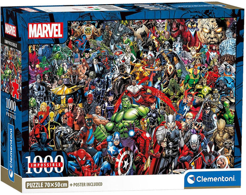 Afbeelding laden in galerijviewer, Clementoni onmogelijke legpuzzel marvel - 1000st.

