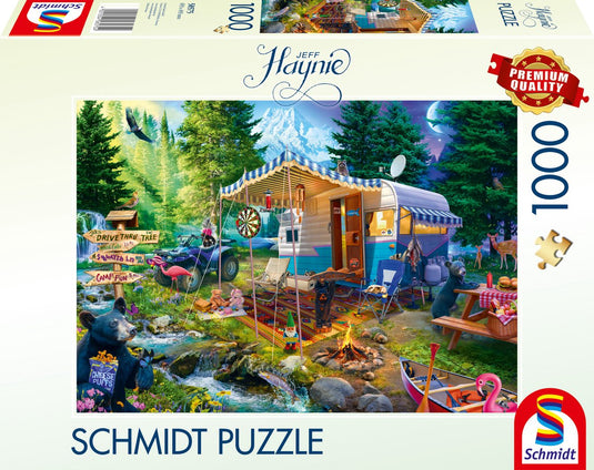 Schmidt - legpuzzel - met de caravan in de bergen - jeff haynie - 1000 stukjes - volwassenen - vanaf 12 jaar