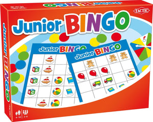 Tactic junior bingo - kinderspel - kleurrijk bingospel voor jonge kinderen - leer herkennen, zoeken en combineren - gezelschapsspel voor het hele gezin - 2 tot 6 spelers - vanaf 4 jaar