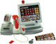Klein toys elektronische kassa - touchpad, scanner, weegschaal en rekenmachinefunctie - 31x15,5x23 cm - incl. speelgeld, uitschuifbare geldla, licht- en geluidseffecten - grijs