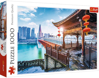 Trefl legpuzzel 1000 stukjes - chongqing china puzzel volwassenen.