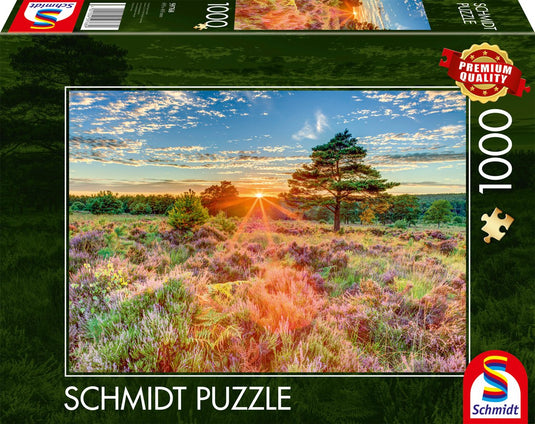 Schmidt - legpuzzel - heide bij zonsondergang - 1000 stukjes - volwassenen - vanaf 12 jaar