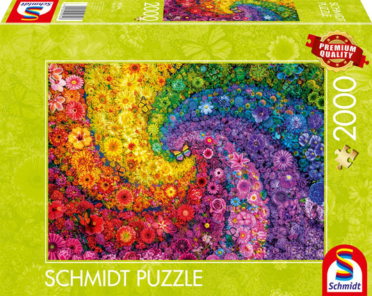 Schmidt - legpuzzel - kleurrijke bloemenwerveling - 2000 stukjes - volwassenen - vanaf 14 jaar