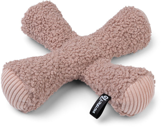 District 70 ziggy – zacht hondenspeelgoed met pieper en knispergeluid – roze - ø30 cm