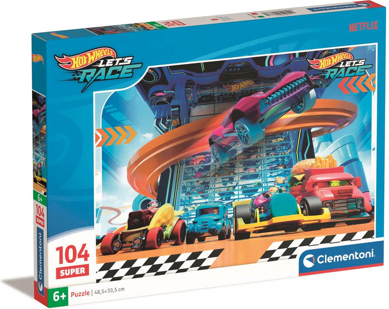 Load image into Gallery viewer, Clementoni legpuzzel super color hot wheels ii, 104st.
