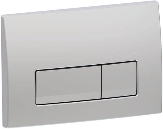 Geberit delta50 bedieningsplaat - 2-toets spoeling - rechthoekige knoppen - dualflush - mat chroom (rvs)