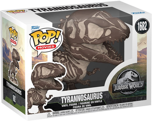 Funko jurassic park jurassic world - tyrannosaurus vinylfiguur 1682 pop! meerkleurig pvc -