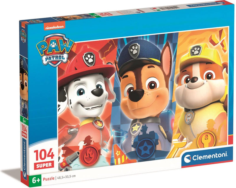 Load image into Gallery viewer, Clementoni legpuzzel super color paw patrol close up, 104st.
