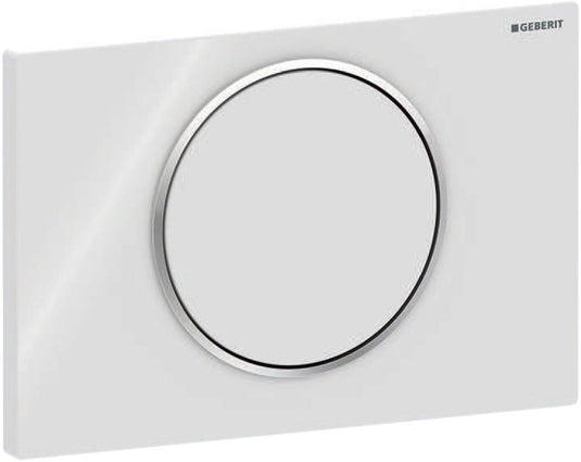 Geberit sigma 10 bedieningspaneel - wit glans