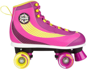 Nijdam rolschaatsen - sugar babe - roze geel - maat 35