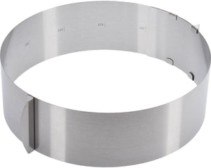 Westmark taartring, extra hoog, ø 16-30 cm variabel, roestvrij staal, zilver, 31312260