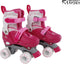 Street rider rolschaatsen roze verstelbaar, maat 31-34