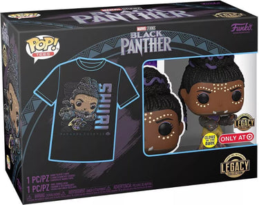 Funko pop! t-shirt box: marvel black panther legacy colection - shuri #876 (m)