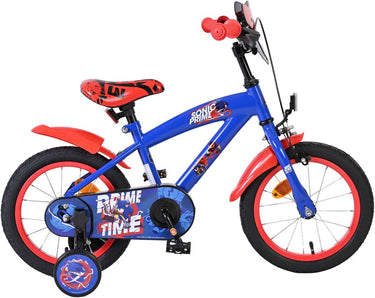 Volare sonic prime kinderfiets - jongens - 14 inch - blauw rood