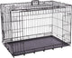 Flamingo hondenbench l – opvouwbare hondenbench draadkooi zwart – 93x59x62,5 cm – hondenbench nyo zwart